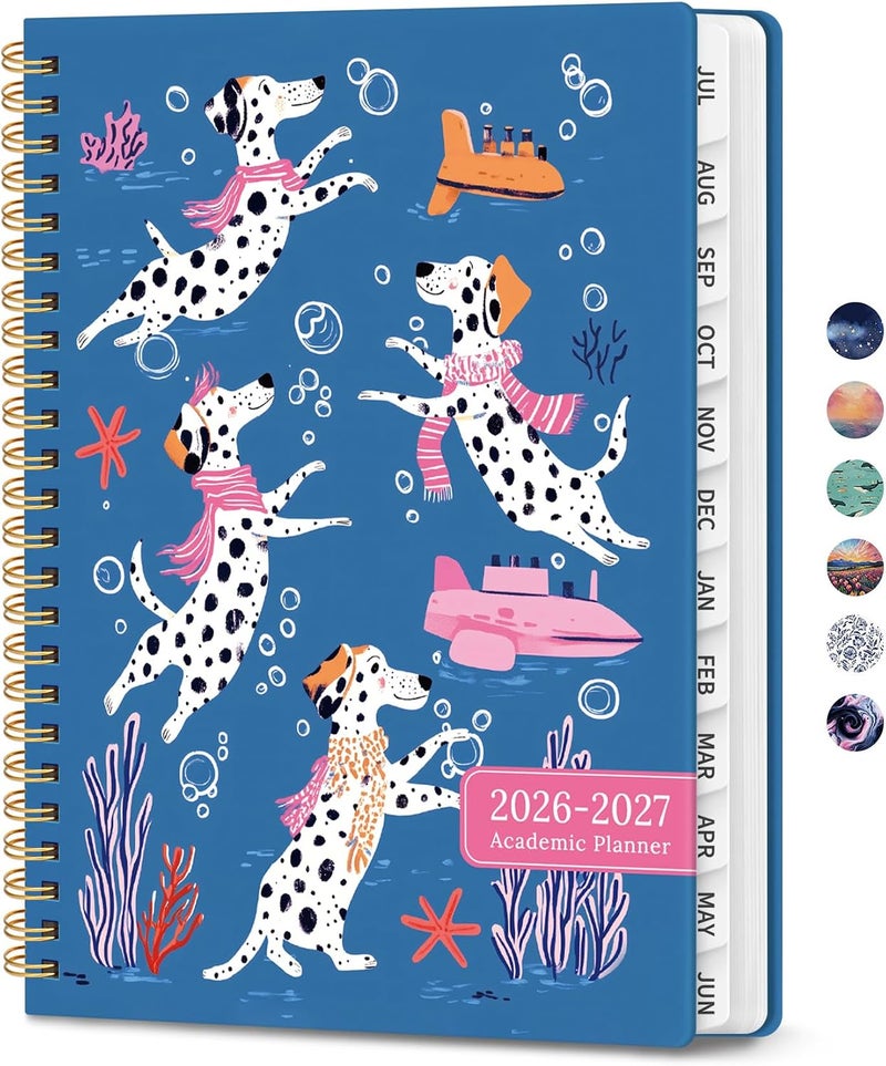 ZOTIA Planner 2026-2027, Monthly and Weekly Calendar Academic Planner July 2026 - June 2027, Hardcover Student Teacher Planning Agenda Book with Tabs, Perfect for Office School Supplies, A5 (6.3" x 8.5 - Image 1