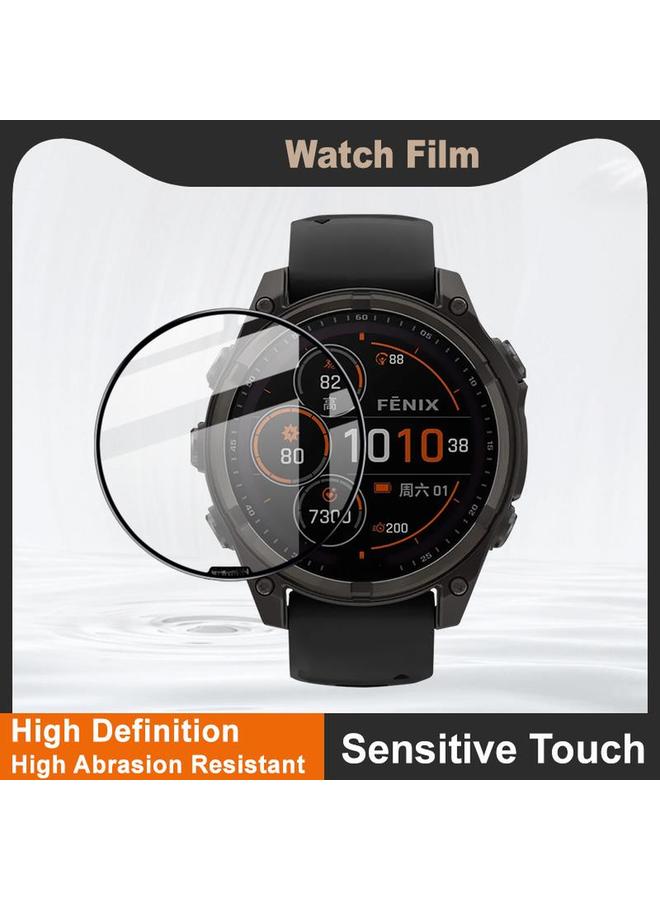 erorex For Garmin Fenix 8 Solar 47Mm Plexiglass Hd Watch Protective Film - Image 3