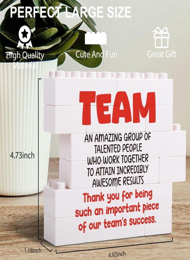 Heartfelt Gifting Teamwork Decorative Sign, White, Cardboard, Vintage Style, 5.78x4.72 Inches, 1 Count, 1 Piece, 1 Set, Adults (83+ years and up), Office Decor, Team Gifts, Employee Appreciation Gifts - Image 2