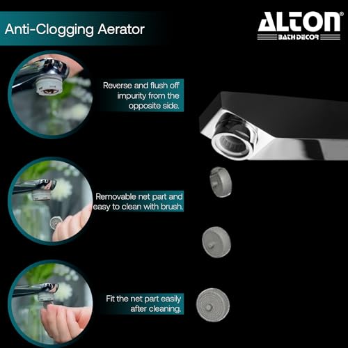 ALTON ALD355, ReversiFlow Faucet Aerator - Innovative Solution for Clog-Free Performance and Customizable Water Flow, Silver - Image 3