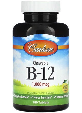 Chewable B-12, Natural Lemon, 1,000 mcg, 180 Tablets - pzsku/ZAC044E4CC2FE1A3F3EDCZ/45/1746395826/4d3273f8-ab48-45d1-9ff9-517bd5679665