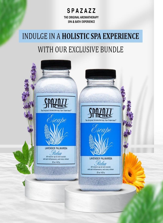Spazazz Aromatherapy Hot Tub Crystals - Palmarosa Lavender Bath Salt for Bathtub & Hot Tub Spa - Relaxing Bath Salts - Aromatherapy Bath Salt - Lavender Bath Soak & Spa Essentials - Image 4