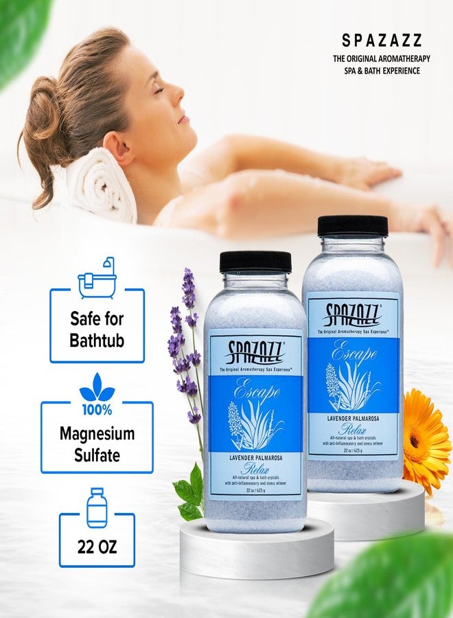 Spazazz Aromatherapy Hot Tub Crystals - Palmarosa Lavender Bath Salt for Bathtub & Hot Tub Spa - Relaxing Bath Salts - Aromatherapy Bath Salt - Lavender Bath Soak & Spa Essentials - Image 5