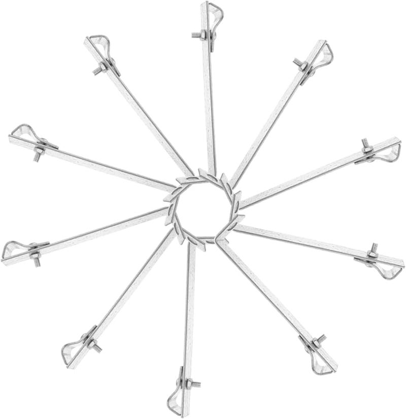 10 قطعة من مشابك إدارة الأسلاك الفولاذية المجلفنة لحامل حماية سياج السلسلة - Image 2