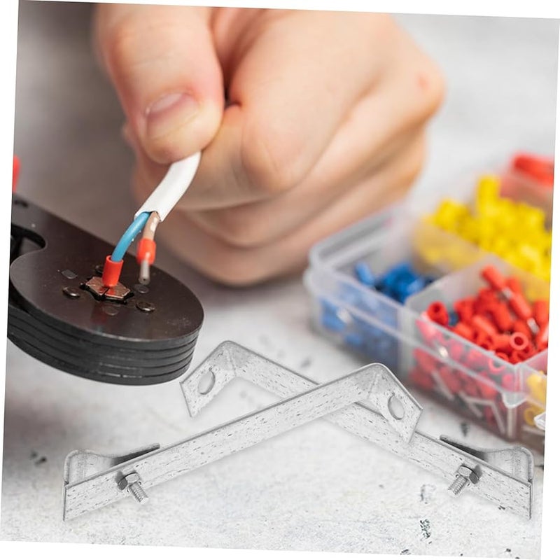 10 قطعة من مشابك إدارة الأسلاك الفولاذية المجلفنة لحامل حماية سياج السلسلة - Image 5