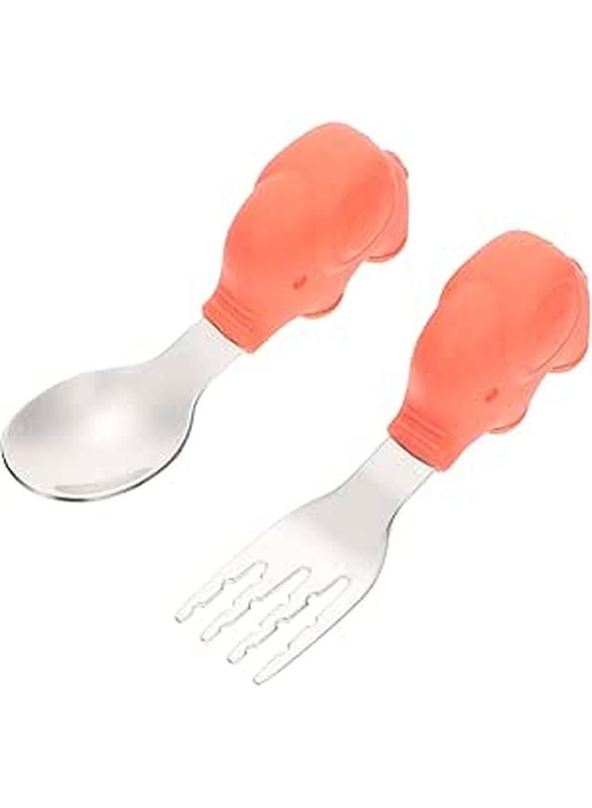 Creative Travel Cutlery Set with Skid Handle and Storage Case Random Color - Image 1