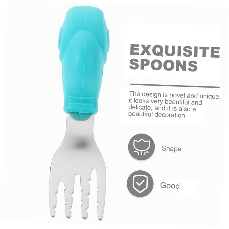 Creative Travel Cutlery Set with Skid Handle and Storage Case Random Color - Image 3