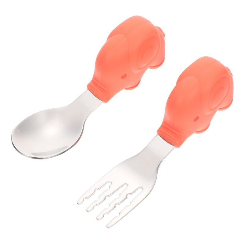 Creative Travel Cutlery Set with Skid Handle and Storage Case Random Color - Image 2