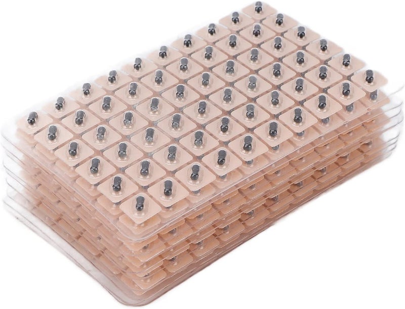 كلاراكو مجموعة بذور الأذن للعلاج بالوخز بالإبر، 600 قطعة، بذور ضغط الأذن لتدليك نقاط الوخز بالإبر للاستخدام مرة واحدة، لإنقاص الوزن، وآلام الظهر، والصداع، والتوتر، والأرق - Image 4