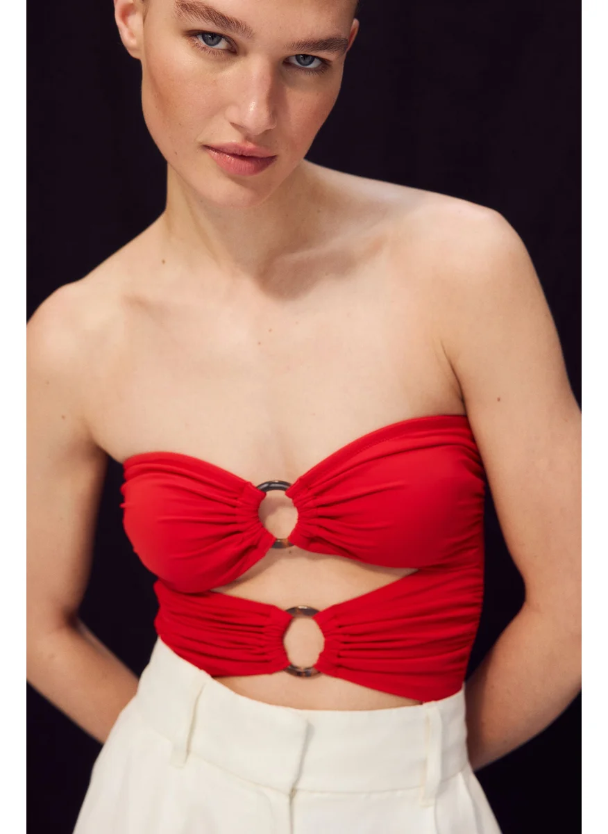 H&M Padded-Cup Bandeau Swimsuit