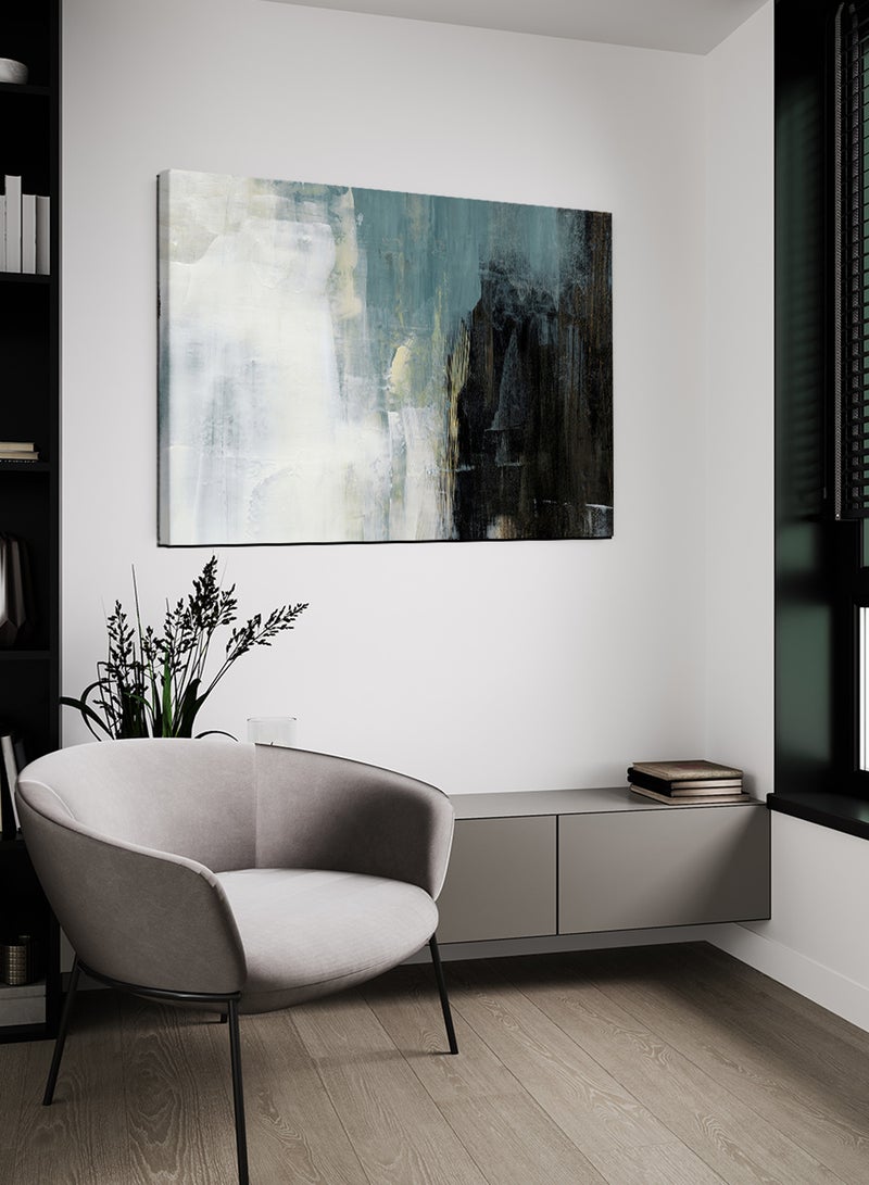 LOWHA Canvas Wall Art Stretched Over Wooden Frame with Astract Hand Painting - Image 2