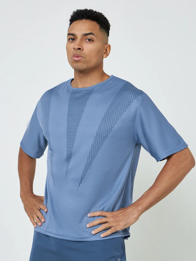 Styli Active Men Printed Training T-Shirt