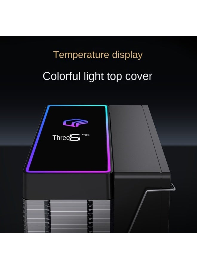 LOVINGCOOL Desktop Computer Temperature-controlled Argb Air-cooled Full-platform Amd Cooling Fan With Four Copper Pipes Cpu Cooler With Digital Display Design - Image 4