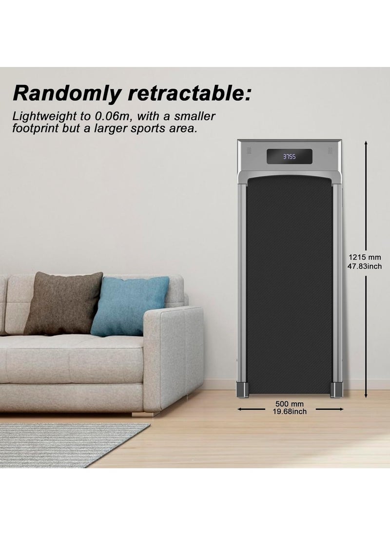 Foldable treadmill for home use that can be stored under the bed/sofa