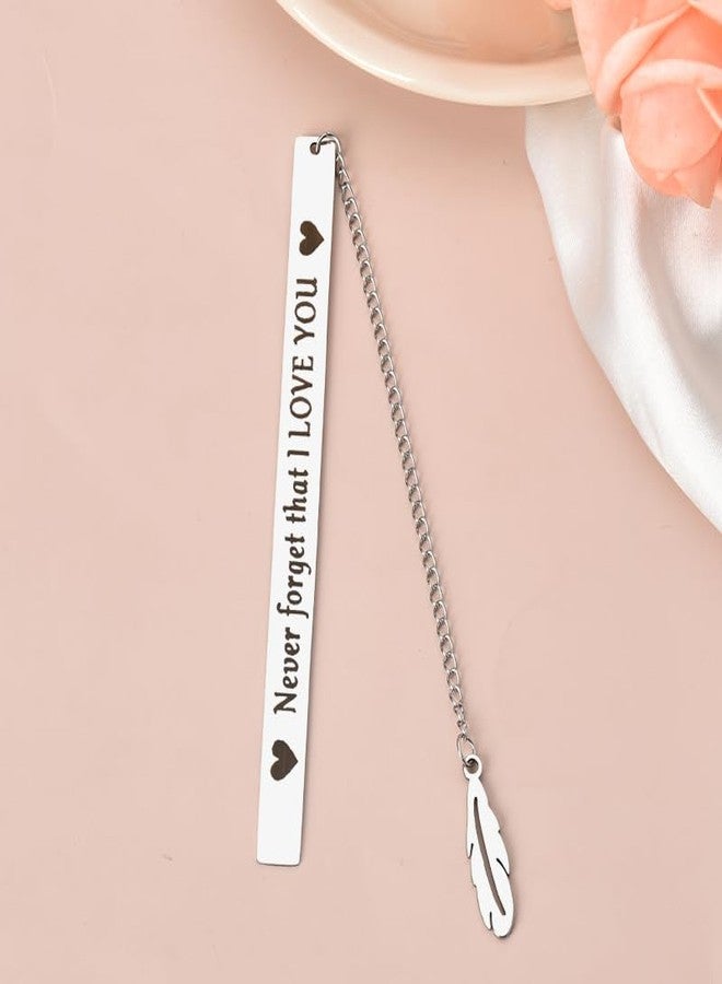 YangQian I Love You Gifts for Him Her Girlfriend Wife Gifts for Anniversary Birthday Gifts for Women Bookmark Mothers Day Gifts for Mom from Daughter Wedding Graduation Gifts Reading Book Lovers Gift Ideas - Image 3