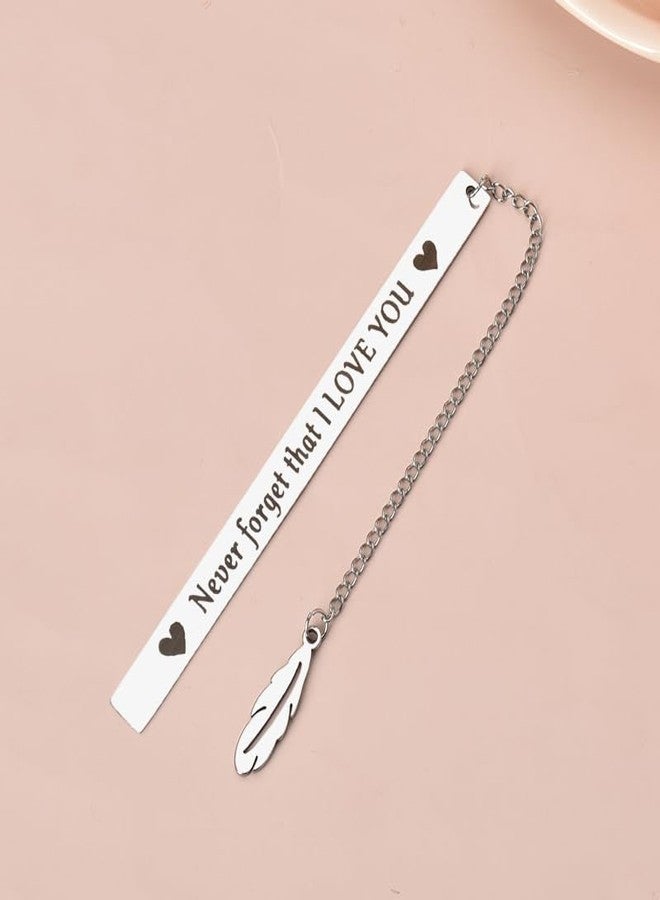 YangQian I Love You Gifts for Him Her Girlfriend Wife Gifts for Anniversary Birthday Gifts for Women Bookmark Mothers Day Gifts for Mom from Daughter Wedding Graduation Gifts Reading Book Lovers Gift Ideas - Image 5