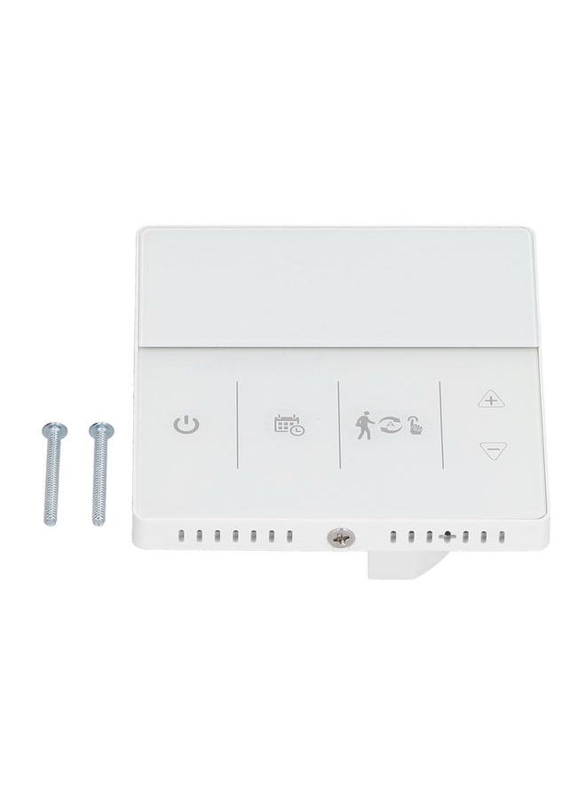 Thoraya Smart Thermostat Weekly Programmable Voice Switch 10K Sensor Precise Temperature Control Boiler Thermostat for Home3A Connection Plumbing Wall Hung Boiler White 230V  - Image 1