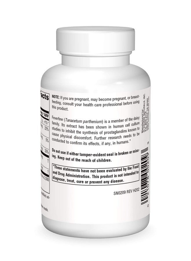 Source Naturals مستخلص فيفرفيو من سورس ناتشورالز - يدعم وظيفة الدماغ الصحية* - 100 قرص - Image 2