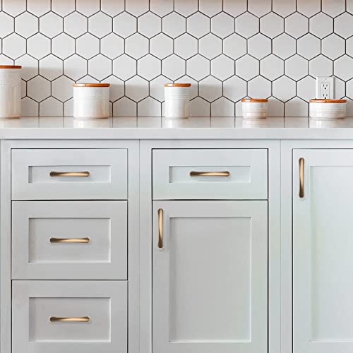 KNOKLOCK 10 Pack 3 Inch(76mm) Kitchen Cabinet Handles Champagne Bronze Cabinet Pulls Kitchen Cabinet Hardware Gold Drawer Pulls for Dresser Cupboard Wardrobe - Image 5