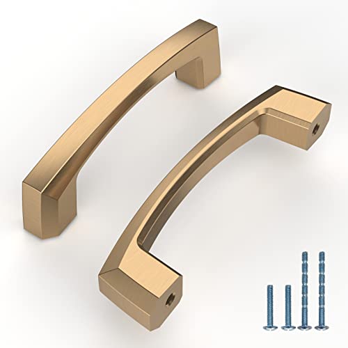 KNOKLOCK 10 Pack 3 Inch(76mm) Kitchen Cabinet Handles Champagne Bronze Cabinet Pulls Kitchen Cabinet Hardware Gold Drawer Pulls for Dresser Cupboard Wardrobe - Image 1
