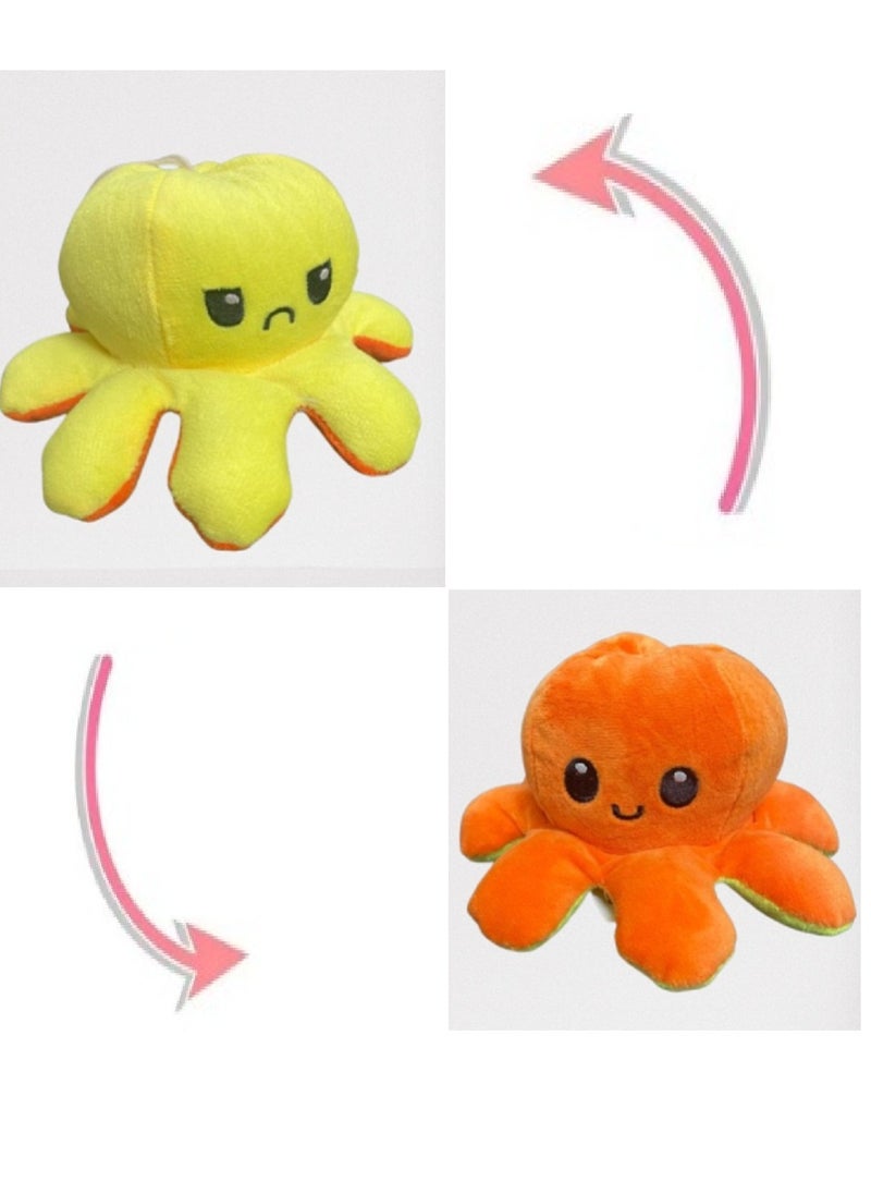 1 pcs Double-Sided Flip Stuffed Octopus Plush Doll For Kids  - Image 1