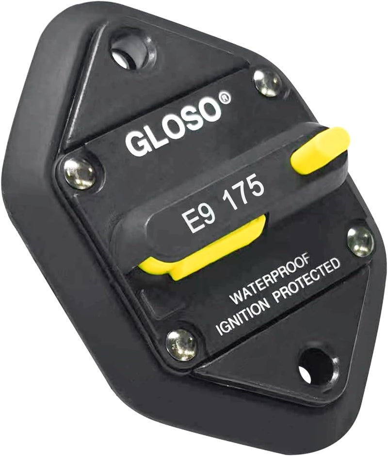 GLOSO E96 Panel Mount Waterproof IP67 Marine Auto Truck Hi-Amp Circuit Breaker (175A) - Image 1