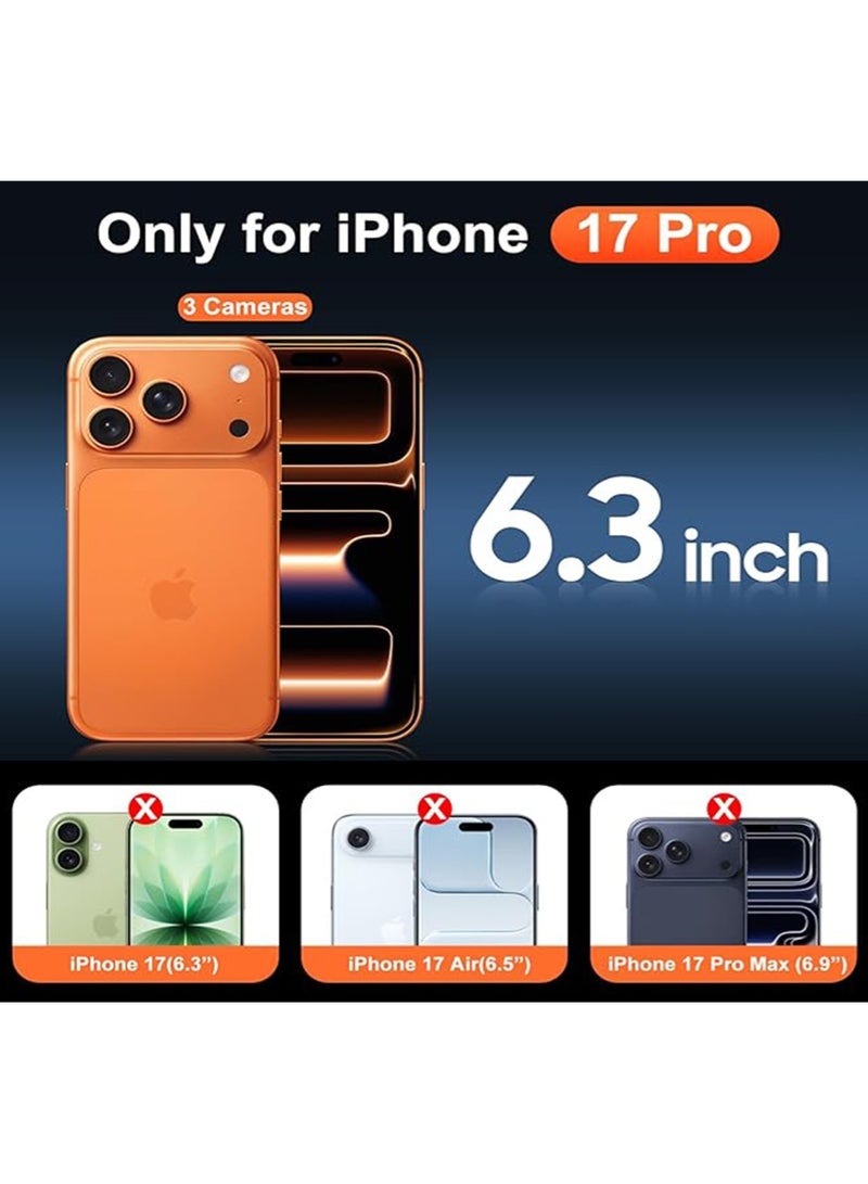 WRISTWISE Case Cover for iPhone 17 Pro with 1 transparent screen protector, [Compatible with Magsafe] [Anti-yellowing] [Military-grade protection] Shockproof ultra-thin magnetic mobile phone case, clear - Image 2