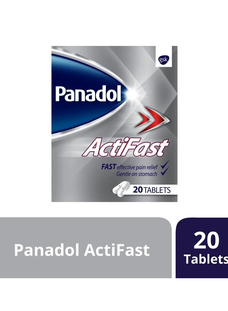 Panadol Actifast 500 mg 20 tablets - Image 1