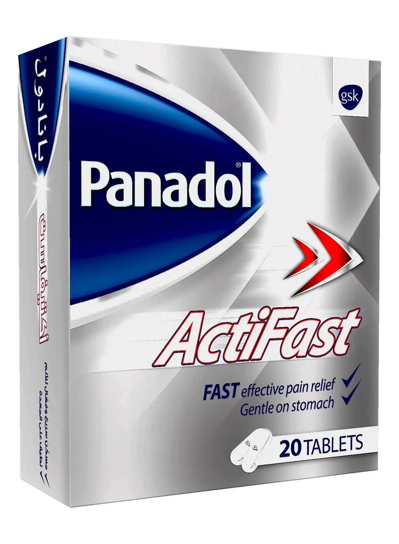 Panadol Actifast 500 mg 20 tablets - Image 2