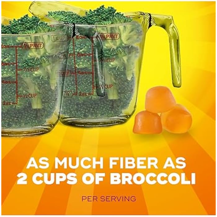 Metamucil Fiber Gummies for Adults, No Sugar Added Orange Flavor, 5g Prebiotic Plant Based Fiber Supplement Blend, 120 Count - Image 2