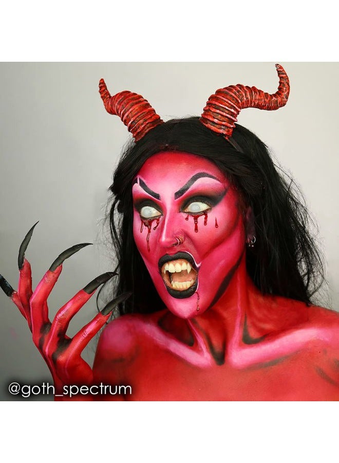 mehron عصا كريم ميك أب كريم بليند | طلاء وجه، طلاء جسم، وكريم أساس | مثالي للهالوين 0.75 أونصة (21 غرام) (أحمر ساطع جداً) - Image 2