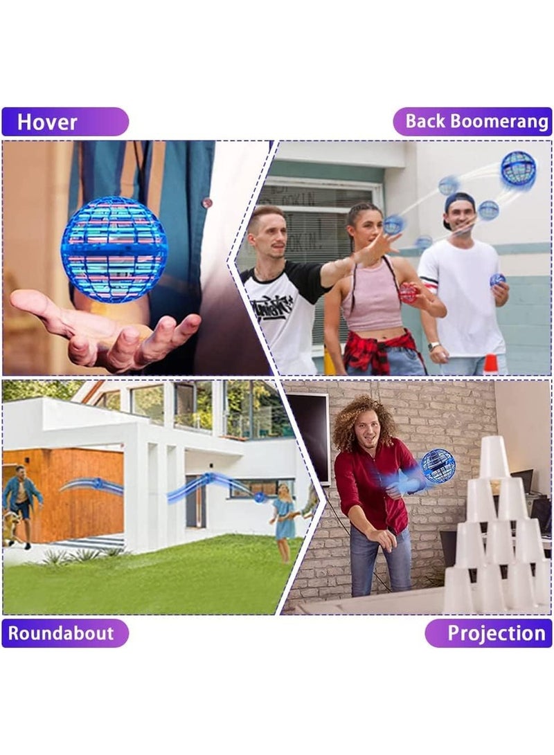 Children's Flying Ball Toy, Hand-Controlled Hovering Ball With Colorful LED Light, Fidget Spinner Toy, Suitable For Adults And Children (Blue) - Image 4