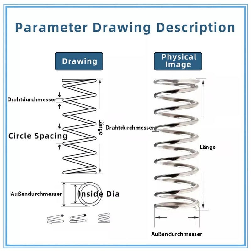 Customizable 2 5mm Wire Diameter Spring Steel Compression Springs Size 18x70mm - Image 4