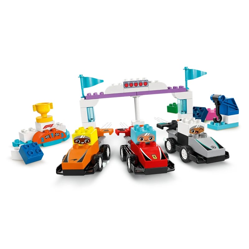 LEGO - Duplo F1 Team Race Cars & Drivers 70 Pieces - 10445 - Image 4