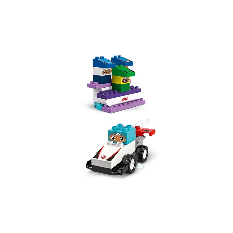 LEGO - Duplo F1 Team Race Cars & Drivers 70 Pieces - 10445 - Image 5
