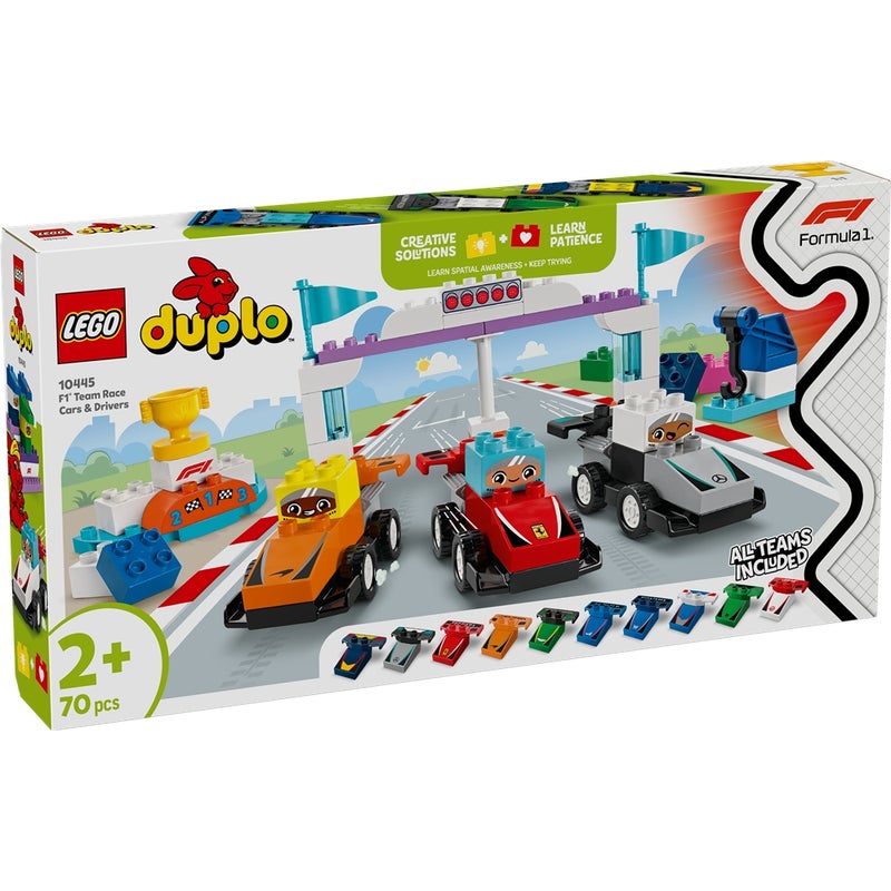 LEGO - Duplo F1 Team Race Cars & Drivers 70 Pieces - 10445 - Image 1
