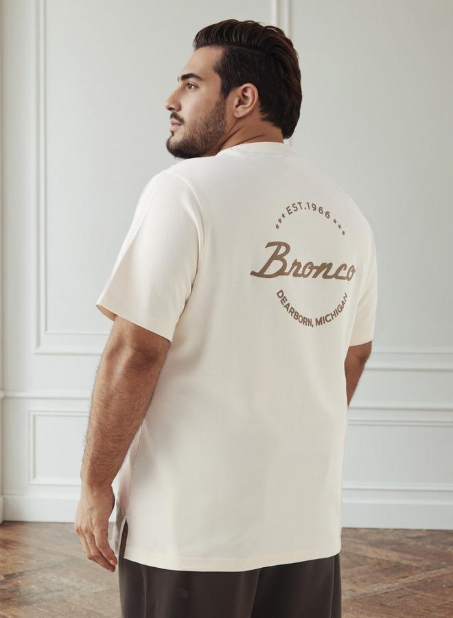 Maxim Men Regular Fit Crew Neck Short Sleeves Ford Bronco Print T shirt - Image 3