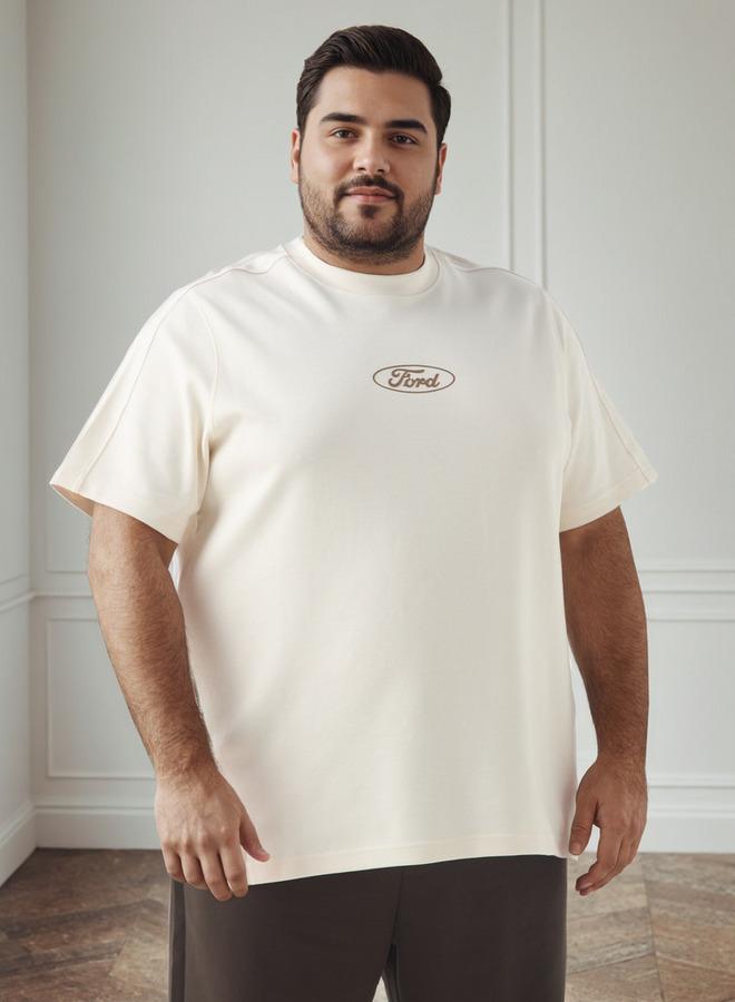 Maxim Men Regular Fit Crew Neck Short Sleeves Ford Bronco Print T shirt - Image 1