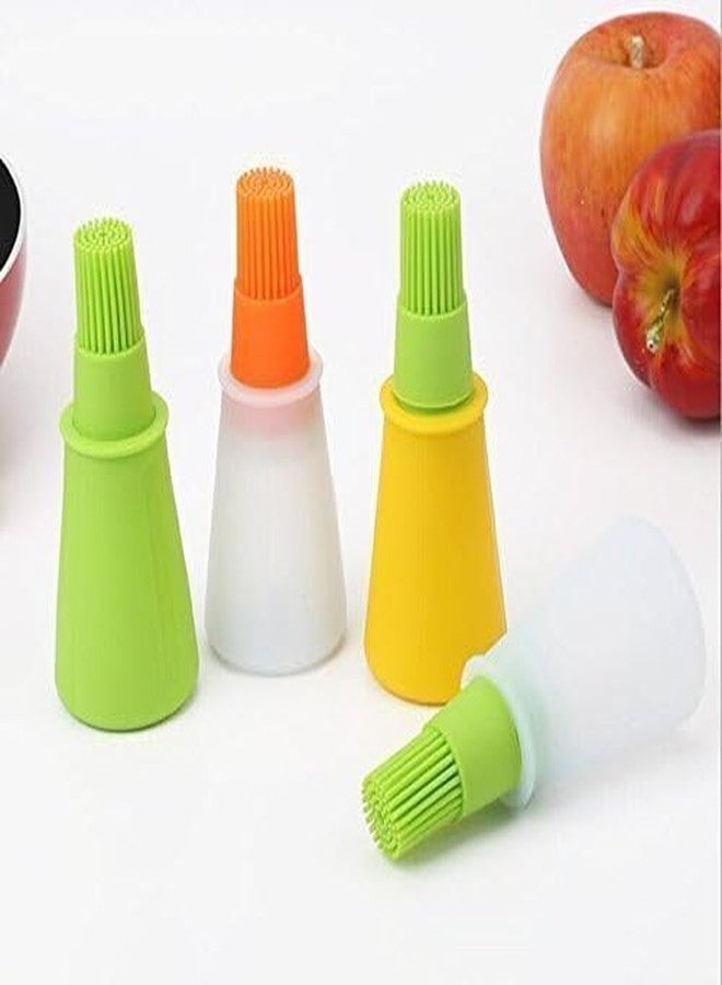 Kayru Silicone Cooking Oil Bottle with Spatula Oil Spreading Brush for Kitchen, Oil, Butter, Dhosa Kitchen use (Pack of 1) (Multi Colour) - Image 5