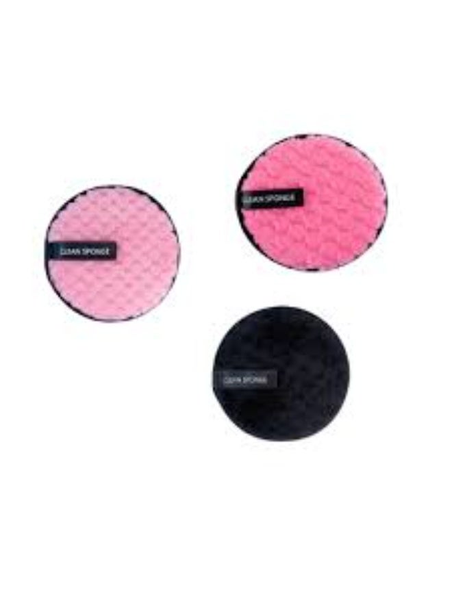 وسادة قطنية من الألياف الدقيقة لإزالة المكياج، قابلة للغسل، منشفة تنظيف مكياج، أداة للعناية بالبشرة. قد يختلف لون مزيل المكياج. قطعة واحدة - Image 4