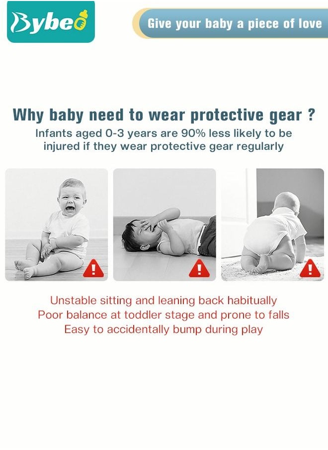 Bybeo Baby Head Protector Cushion Pillow Toddler Breathable Safety Protect Hat With 2 Knee Pads for Crawling and Walking  - Image 4