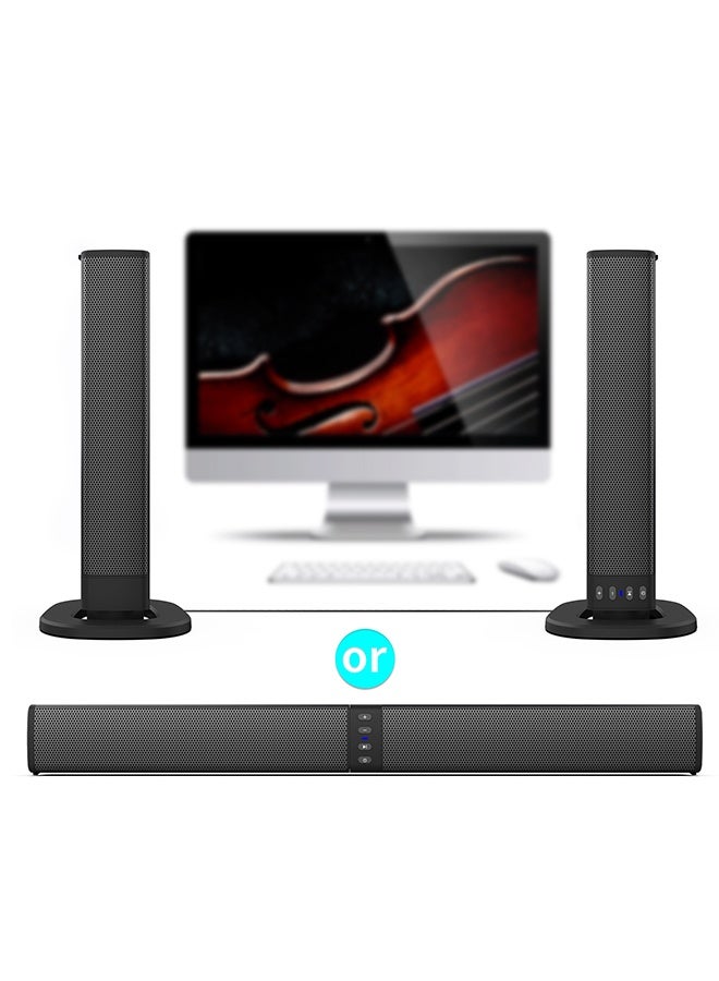 Arabest Computer Speakers – Hi-Fi Stereo PC Speakers,Enhanced Bass and Sound, USB/Type-C Powered and 3.5mm Audio Wired Desktop Speakers for PC, Laptop, Monitor, PS5, Xbox - Image 1