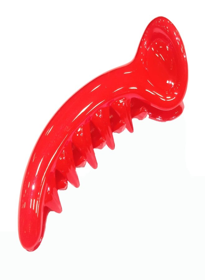 Fairytale Blue & Red Korean Big Dolphin Hair Clip Hair Claw For Girls And Women's. Size 4 inches. Set Of 2. - Image 4
