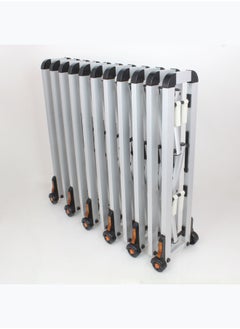Generic Movable Aluminum Barrier with Wheels, 4m Length × 120cm Height, Security & Traffic Control Fence  - Image 3