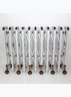 Generic Movable Aluminum Barrier with Wheels, 4m Length × 120cm Height, Security & Traffic Control Fence  - Image 1