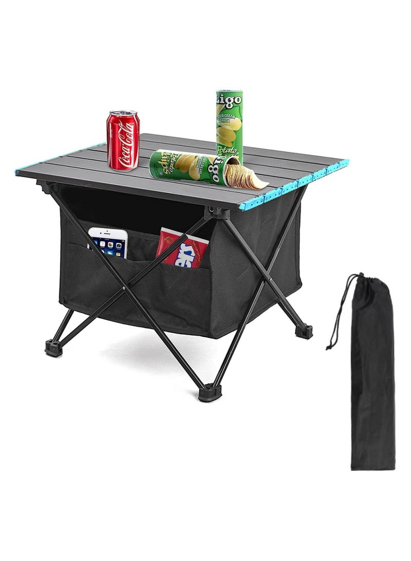 Generic Portable Camping Table Folding Ultra Lightweight Compact Side Table Portable Small Folding Table Large Capacity Storage And Carrying Bag Suitable For Outdoor Camping  - Image 1