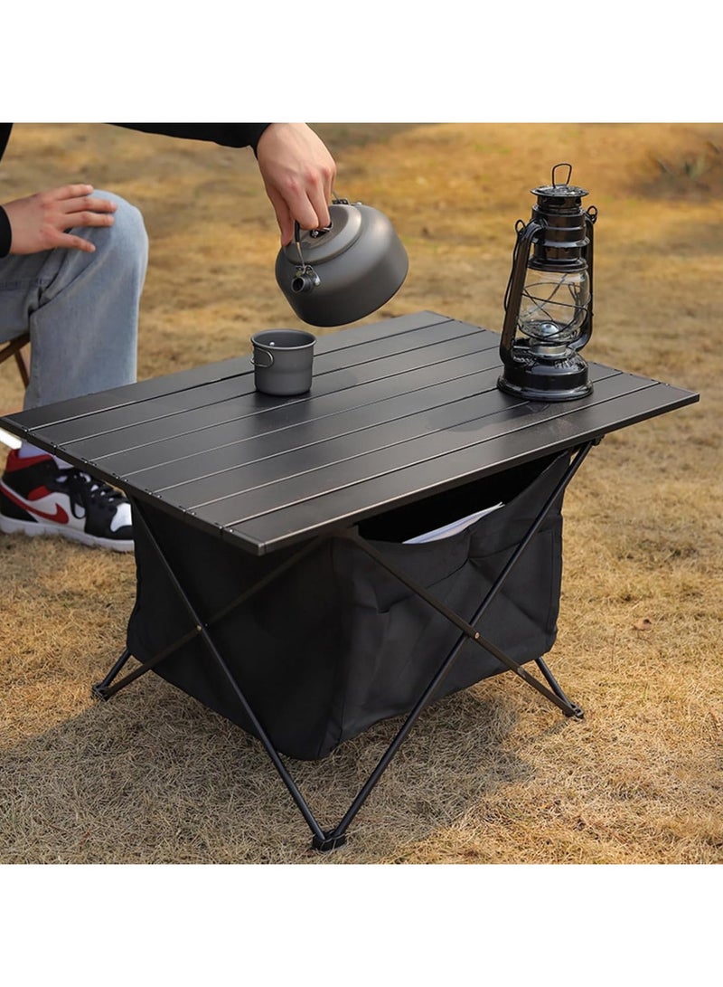 Generic Portable Camping Table Folding Ultra Lightweight Compact Side Table Portable Small Folding Table Large Capacity Storage And Carrying Bag Suitable For Outdoor Camping  - Image 5