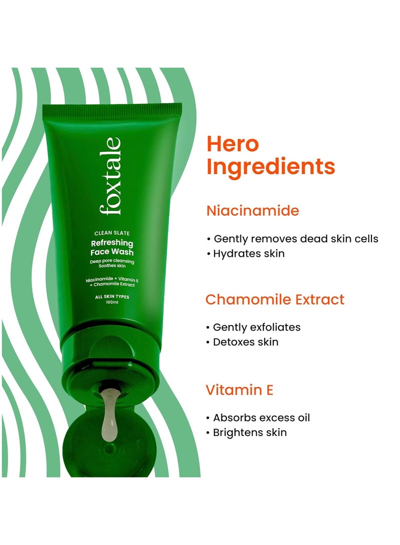 foxtale CLEAN SLATE REFRESHING FACE WASH 100m - Image 3