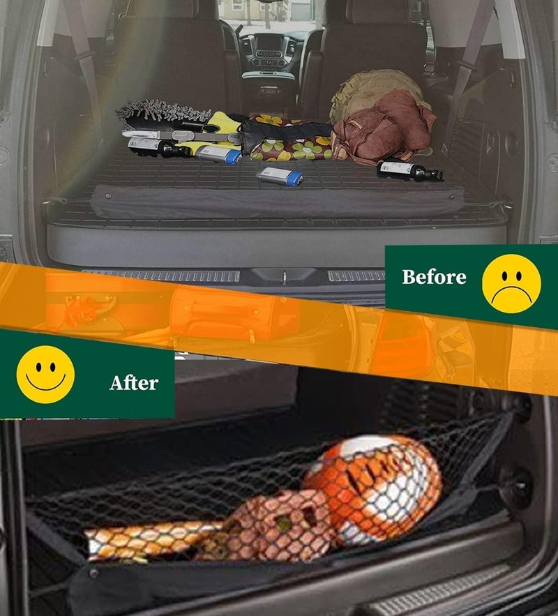 Envelope Style Cargo Net Compatible with Chevrolet Chevy Tahoe/GMC Yukon New Upgraded 2015-2024 Accessories Trunk Car Rear Tailgate Netting - Image 5