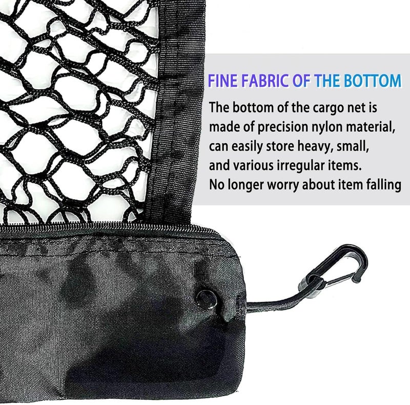 Envelope Style Cargo Net Compatible with Chevrolet Chevy Tahoe/GMC Yukon New Upgraded 2015-2024 Accessories Trunk Car Rear Tailgate Netting - Image 2